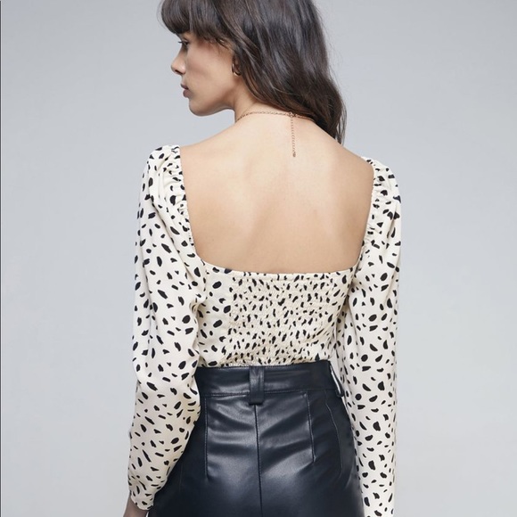 NWT Ivory Square Neck Top - Picture 2 of 4